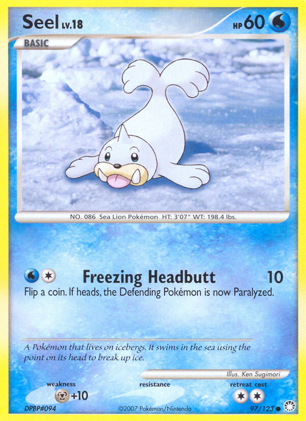 Seel (97/123) [Diamond & Pearl: Mysterious Treasures] | Card Merchant Takapuna