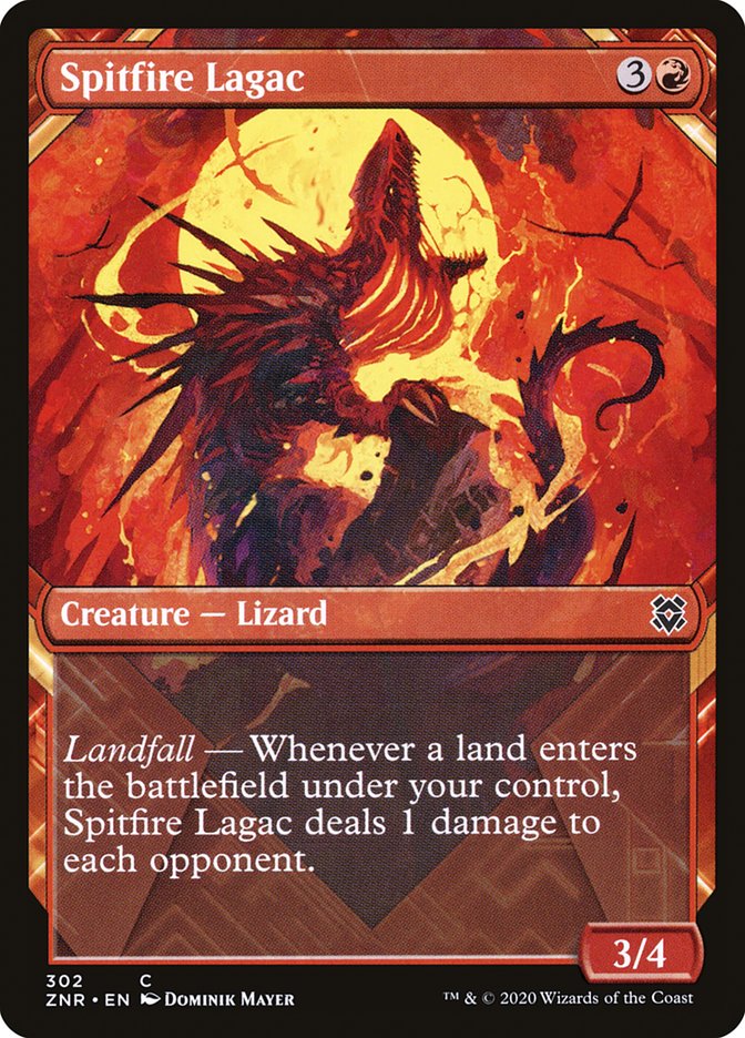 Spitfire Lagac (Showcase) [Zendikar Rising] | Card Merchant Takapuna