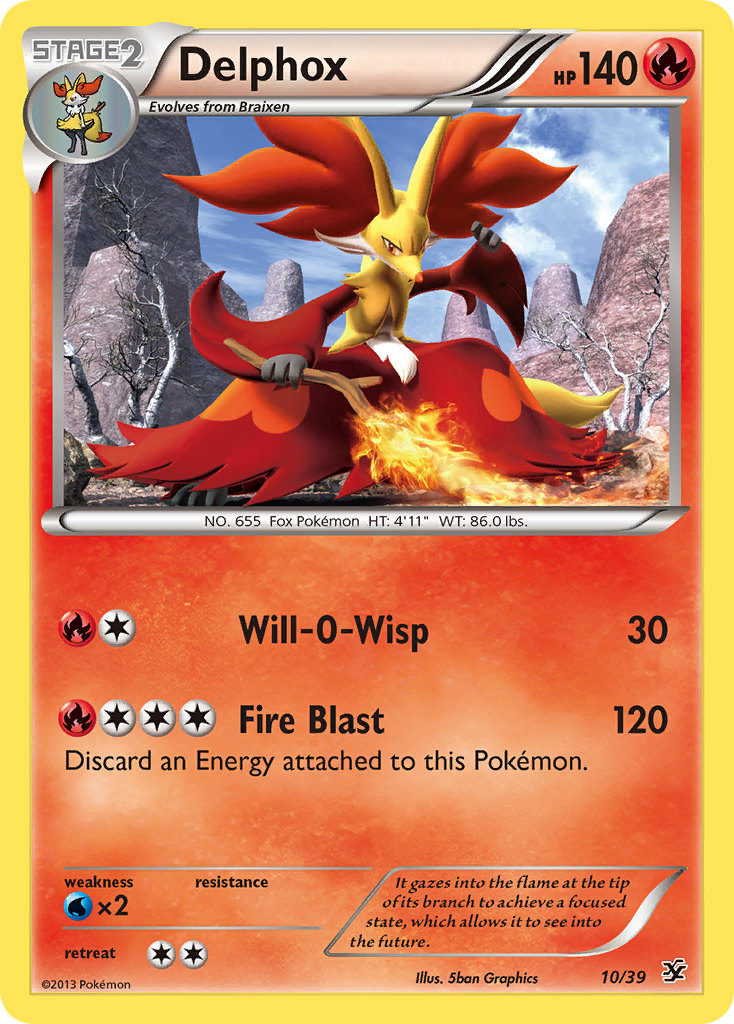 Delphox (10/39) [XY: Kalos Starter Set] | Card Merchant Takapuna