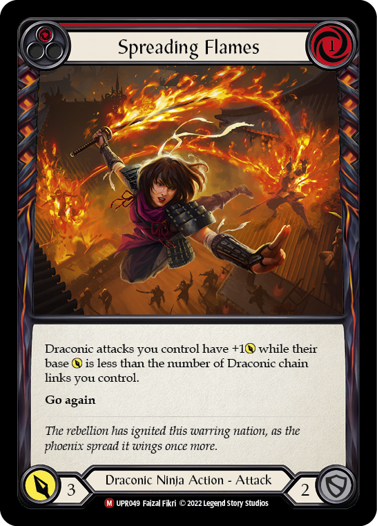 Spreading Flames [UPR049] (Uprising)  Rainbow Foil | Card Merchant Takapuna