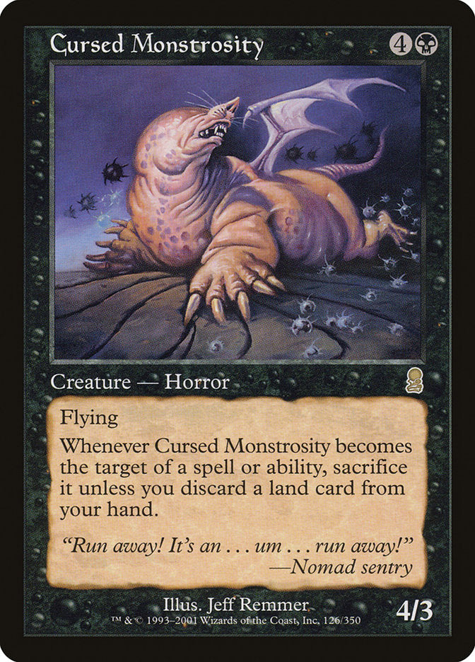 Cursed Monstrosity [Odyssey] | Card Merchant Takapuna