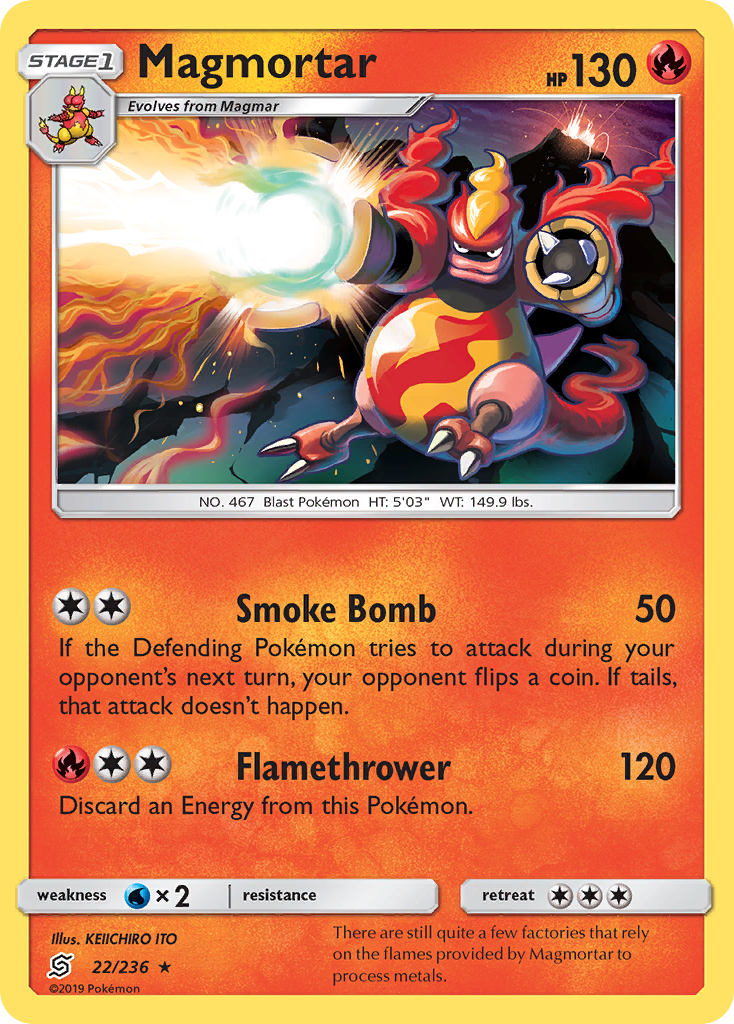 Magmortar (22/236) [Sun & Moon: Unified Minds] | Card Merchant Takapuna