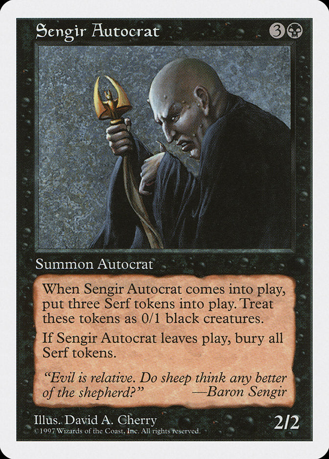 Sengir Autocrat [Fifth Edition] | Card Merchant Takapuna