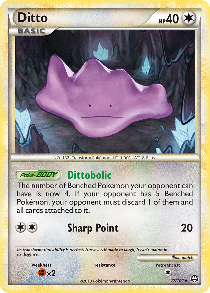 Ditto (17/102) [HeartGold & SoulSilver: Triumphant] | Card Merchant Takapuna