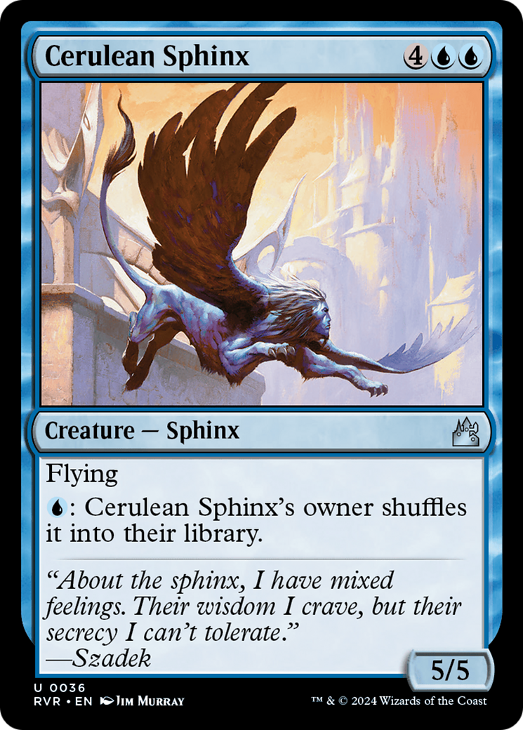 Cerulean Sphinx [Ravnica Remastered] | Card Merchant Takapuna