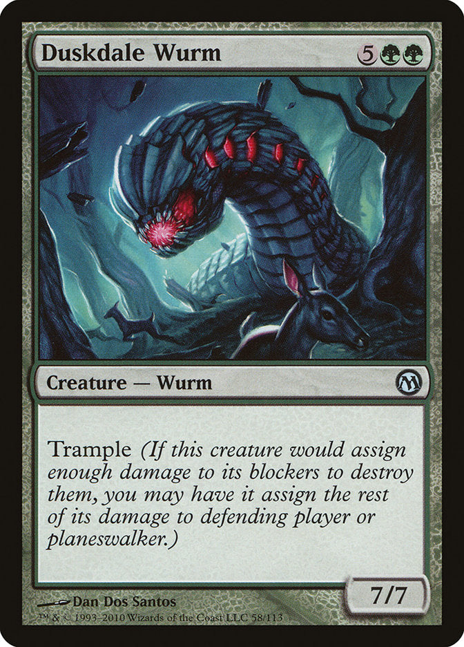 Duskdale Wurm [Duels of the Planeswalkers] | Card Merchant Takapuna