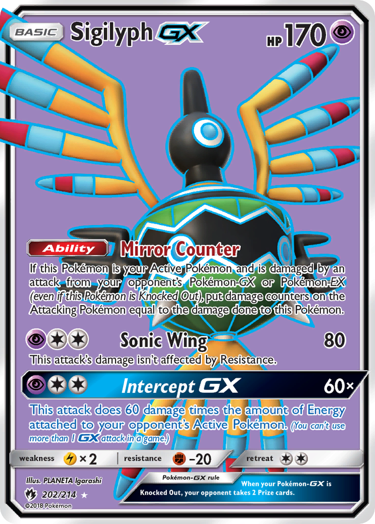 Sigilyph GX (202/214) [Sun & Moon: Lost Thunder] | Card Merchant Takapuna