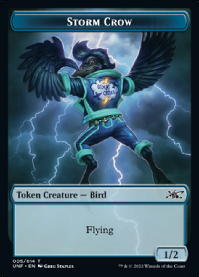 Storm Crow Token [Unfinity Tokens] | Card Merchant Takapuna