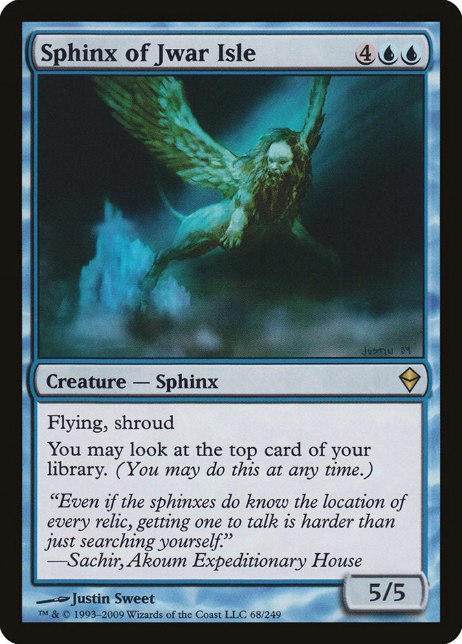 Sphinx of Jwar Isle [Zendikar] | Card Merchant Takapuna