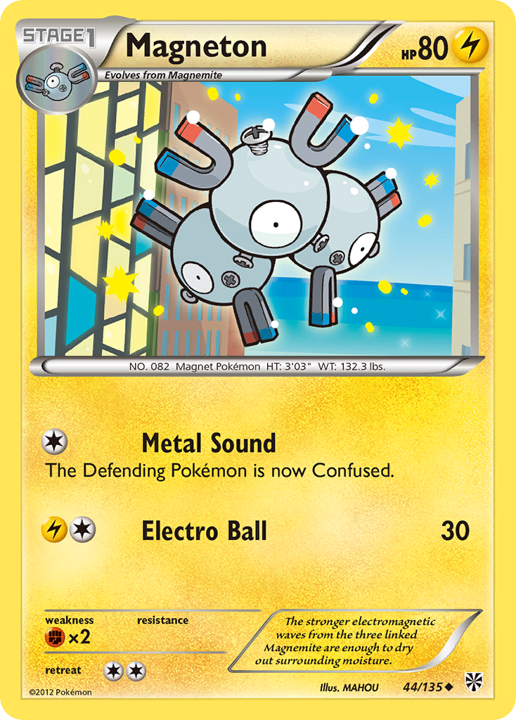 Magneton (44/135) [Black & White: Plasma Storm] | Card Merchant Takapuna