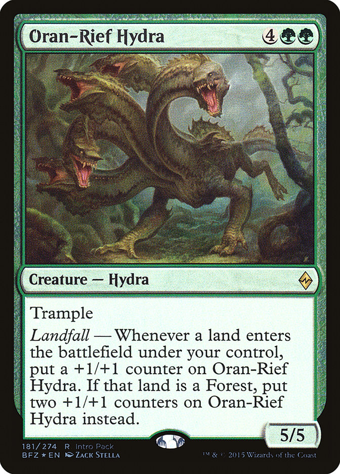 Oran-Rief Hydra (Intro Pack) [Battle for Zendikar Promos] | Card Merchant Takapuna