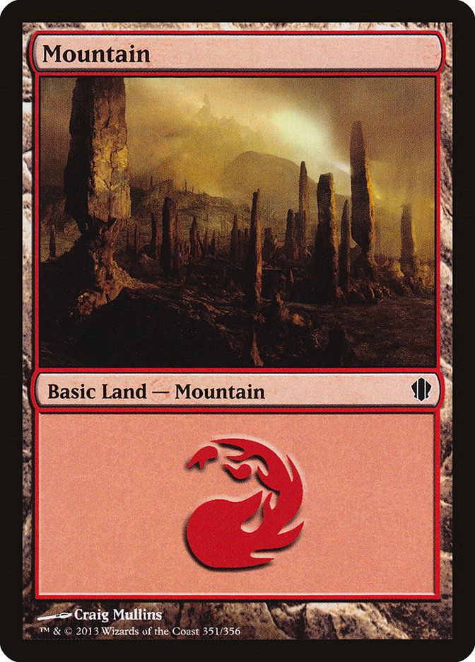 Mountain (351) [Commander 2013] | Card Merchant Takapuna