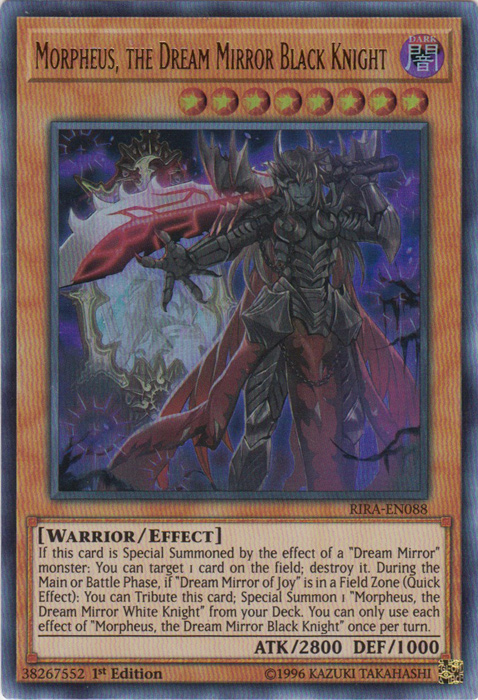 Morpheus, the Dream Mirror Black Knight [RIRA-EN088] Ultra Rare | Card Merchant Takapuna