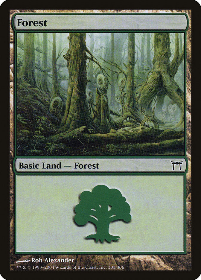 Forest (303) [Champions of Kamigawa] | Card Merchant Takapuna