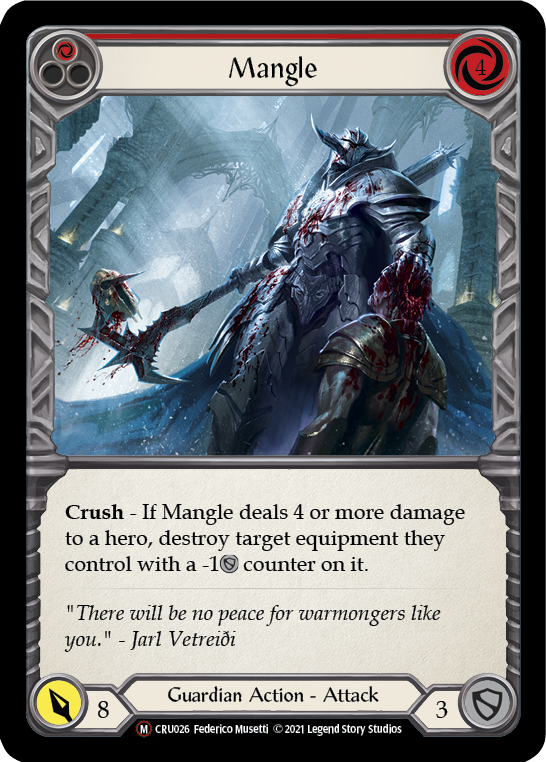 Mangle [U-CRU026] (Crucible of War Unlimited)  Unlimited Normal | Card Merchant Takapuna