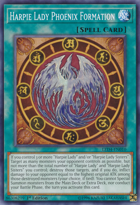 Harpie Lady Phoenix Formation [LED4-EN010] Common | Card Merchant Takapuna