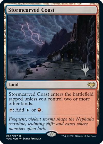 Stormcarved Coast (Promo Pack) [Innistrad: Crimson Vow Promos] | Card Merchant Takapuna