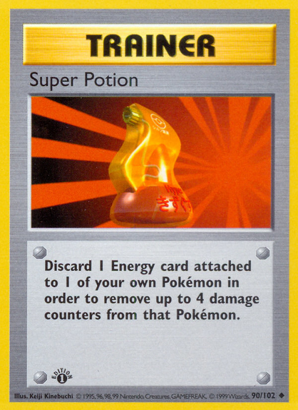 Super Potion (90/102) (Shadowless) [Base Set 1st Edition] | Card Merchant Takapuna