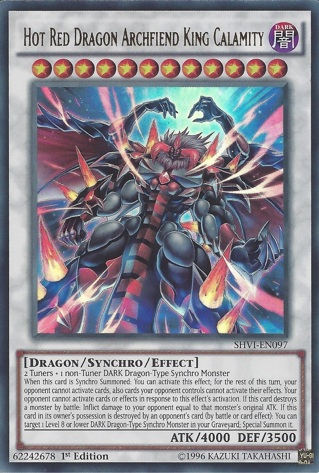 Hot Red Dragon Archfiend King Calamity [SHVI-EN097] Ultra Rare | Card Merchant Takapuna