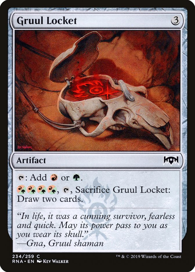 Gruul Locket [Ravnica Allegiance] | Card Merchant Takapuna