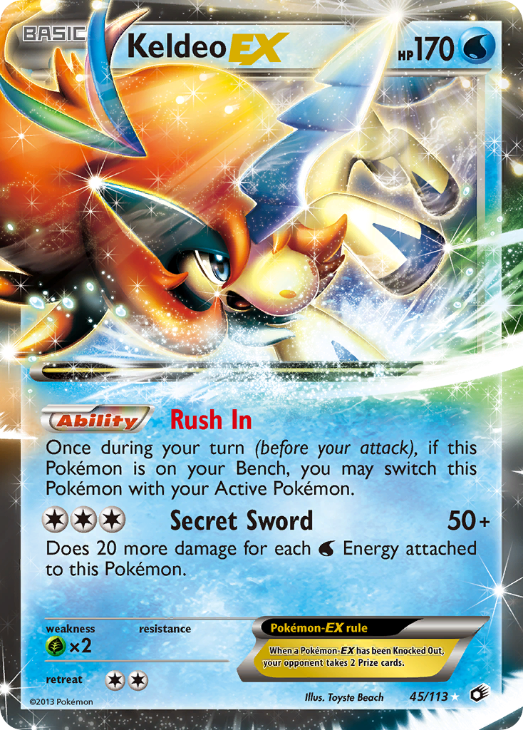 Keldeo EX (45/113) [Black & White: Legendary Treasures] | Card Merchant Takapuna