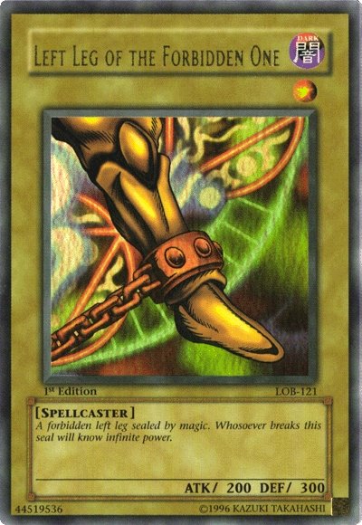 Left Leg of the Forbidden One [LOB-121] Ultra Rare | Card Merchant Takapuna