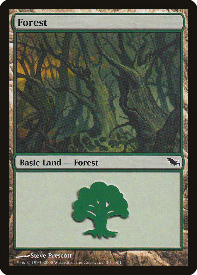 Forest (301) [Shadowmoor] | Card Merchant Takapuna