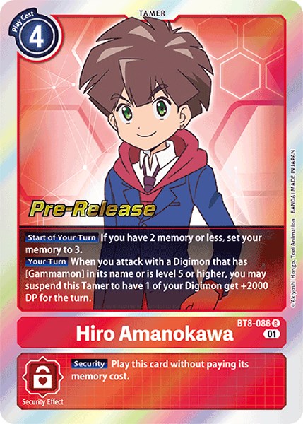 Hiro Amanokawa [BT8-086] [New Awakening Pre-Release Cards] | Card Merchant Takapuna