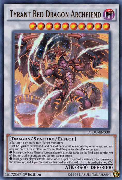 Tyrant Red Dragon Archfiend [DPDG-EN030] Ultra Rare | Card Merchant Takapuna