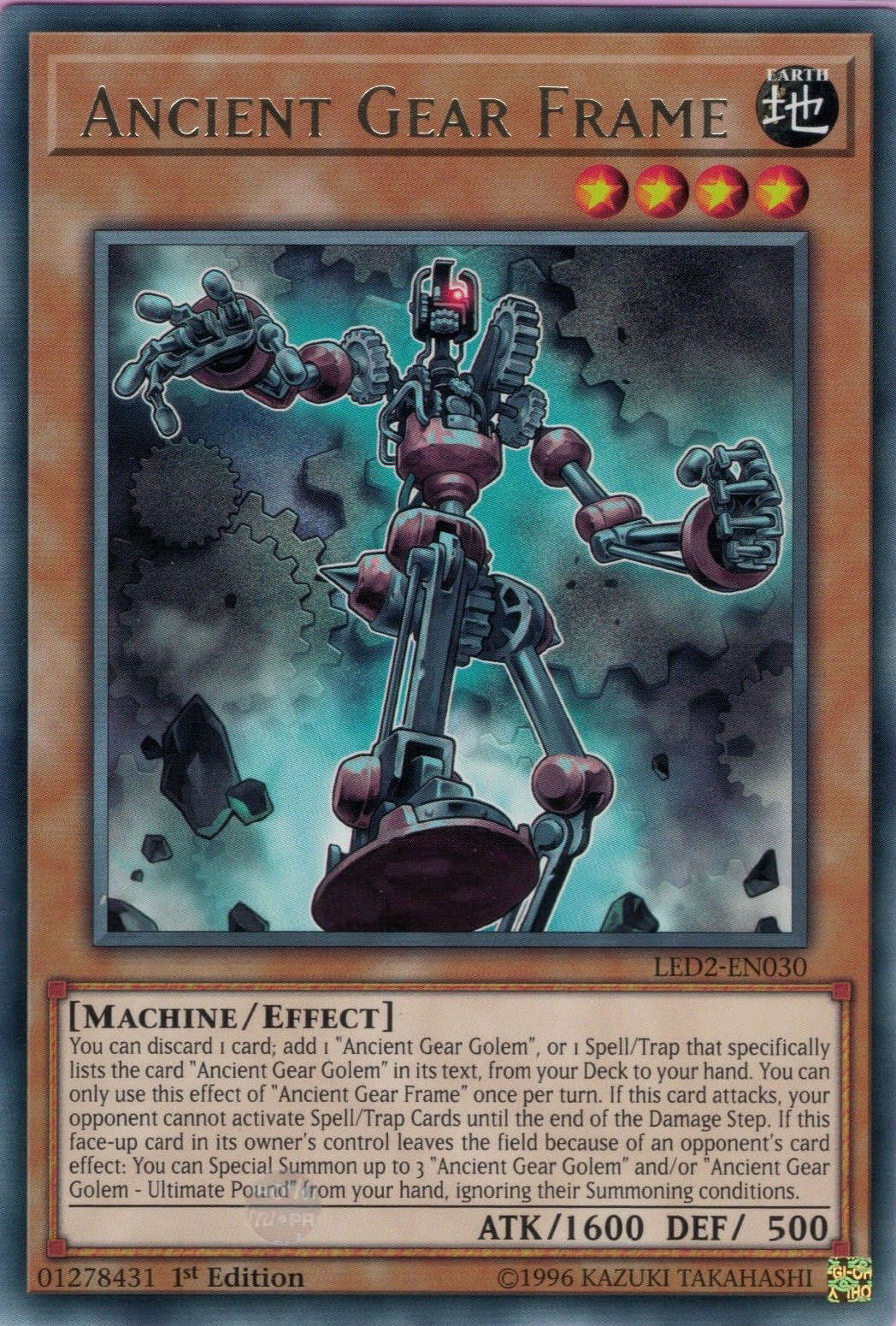 Ancient Gear Frame [LED2-EN030] Rare | Card Merchant Takapuna