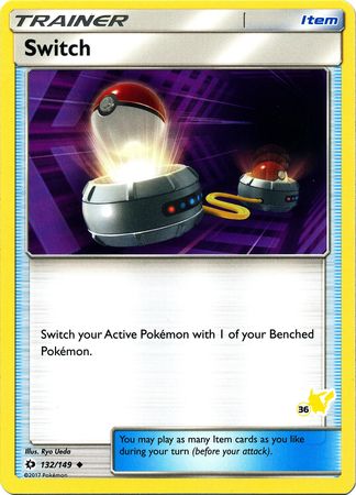 Switch (132/149) (Pikachu Stamp #36) [Battle Academy 2020] | Card Merchant Takapuna