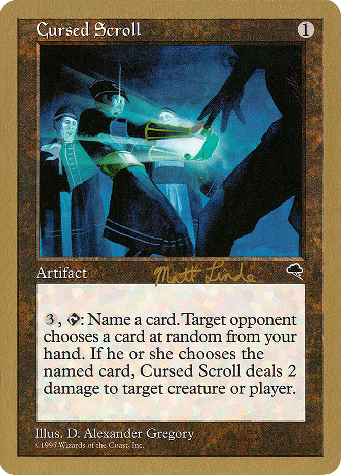 Cursed Scroll (Matt Linde) [World Championship Decks 1999] | Card Merchant Takapuna