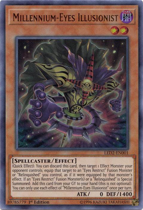 Millennium-Eyes Illusionist [LED2-EN001] Ultra Rare | Card Merchant Takapuna