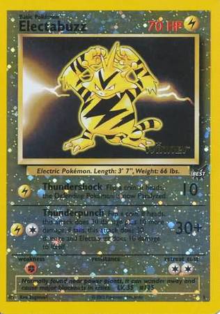 Electabuzz (1) (Winner) [Best of Promos] | Card Merchant Takapuna