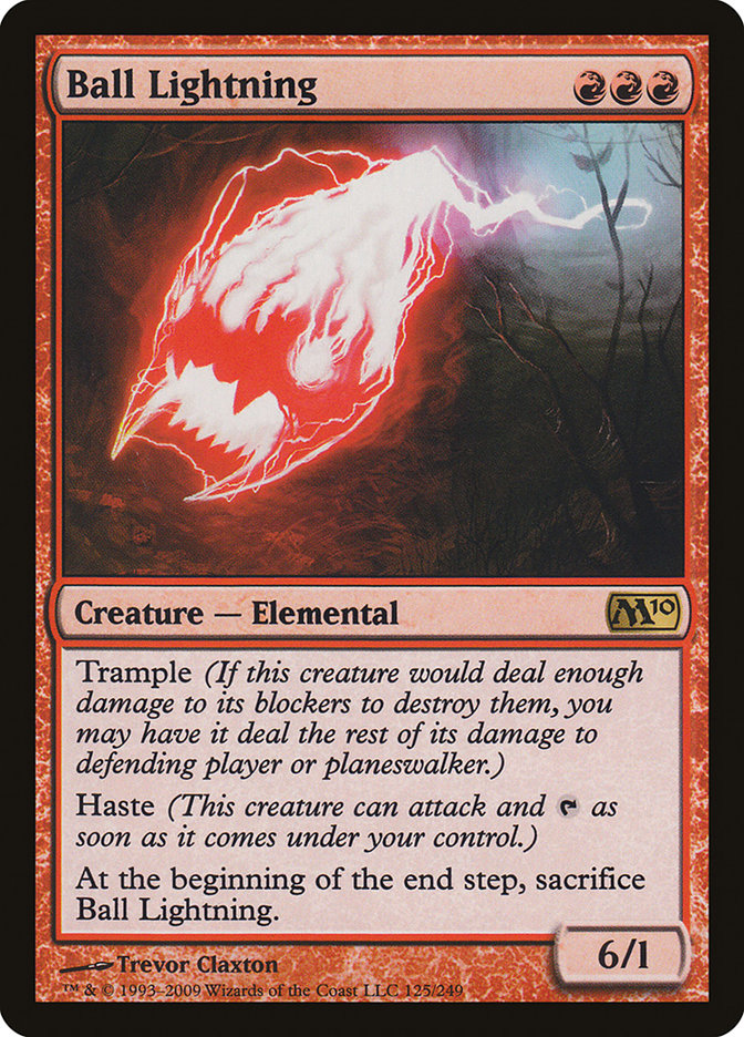 Ball Lightning [Magic 2010] | Card Merchant Takapuna