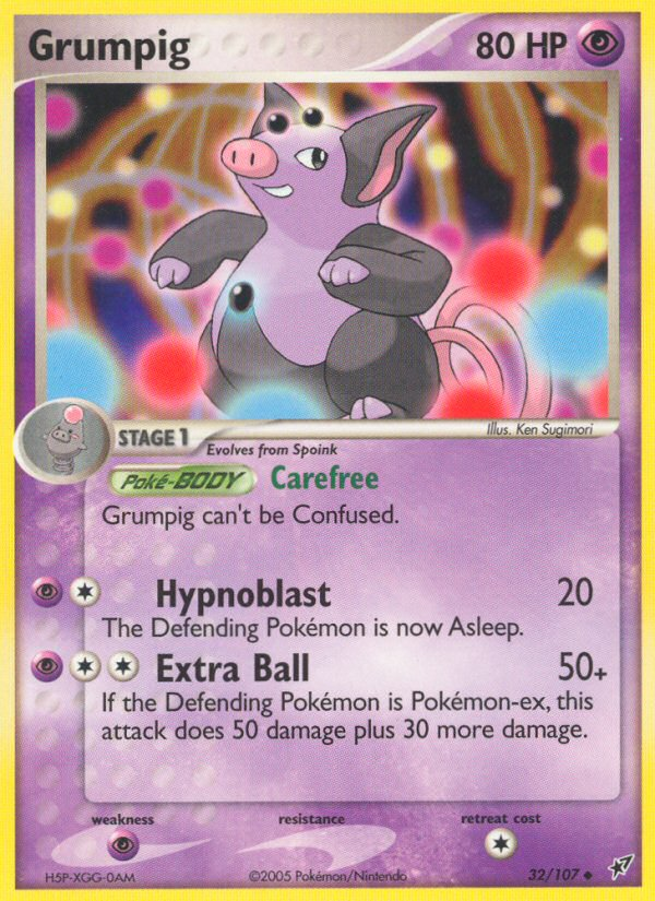 Grumpig (32/107) [EX: Deoxys] | Card Merchant Takapuna