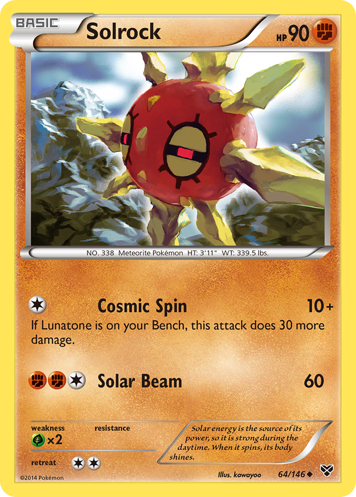 Solrock (64/146) [XY: Base Set] | Card Merchant Takapuna