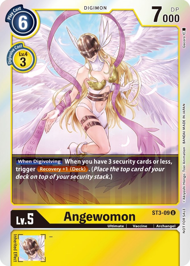 Angewomon [ST3-09] (Official Tournament Pack Vol. 6) [Starter Deck: Heaven's Yellow Promos] | Card Merchant Takapuna