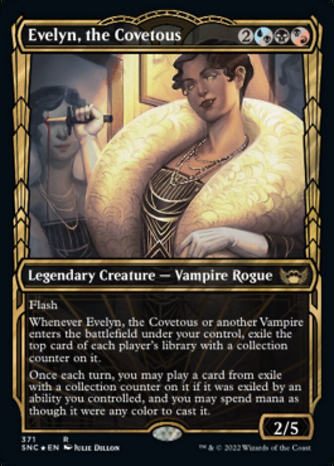 Evelyn, the Covetous (Showcase Golden Age Gilded Foil) [Streets of New Capenna] | Card Merchant Takapuna