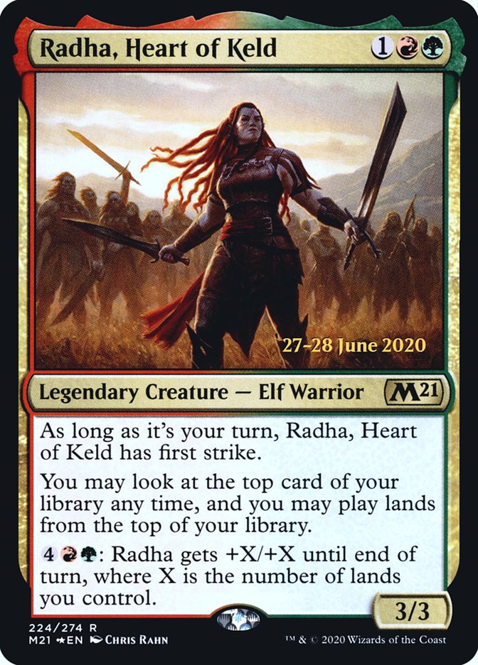 Radha, Heart of Keld [Core Set 2021 Prerelease Promos] | Card Merchant Takapuna