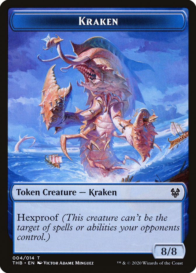 Kraken Token [Theros Beyond Death Tokens] | Card Merchant Takapuna