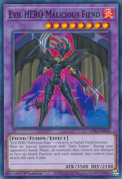 Evil HERO Malicious Fiend [LDS3-EN032] Common | Card Merchant Takapuna