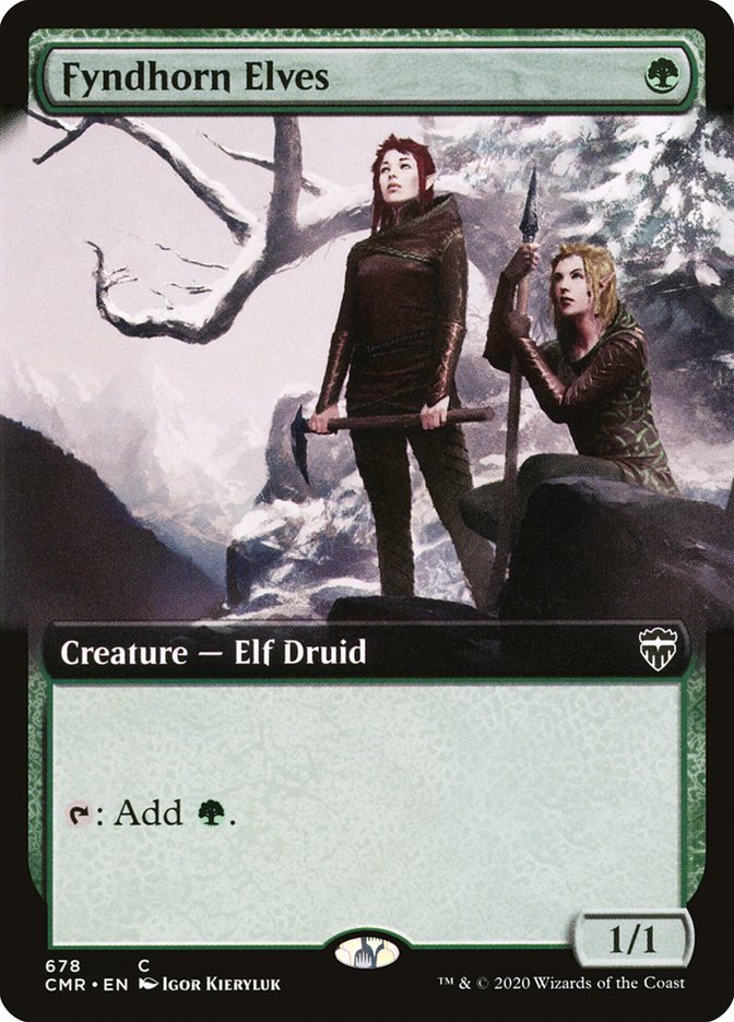 Fyndhorn Elves (Extended Art) [Commander Legends] | Card Merchant Takapuna