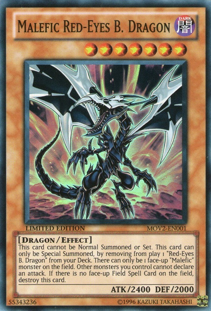 Malefic Red-Eyes B. Dragon [MOV2-EN001] Super Rare | Card Merchant Takapuna