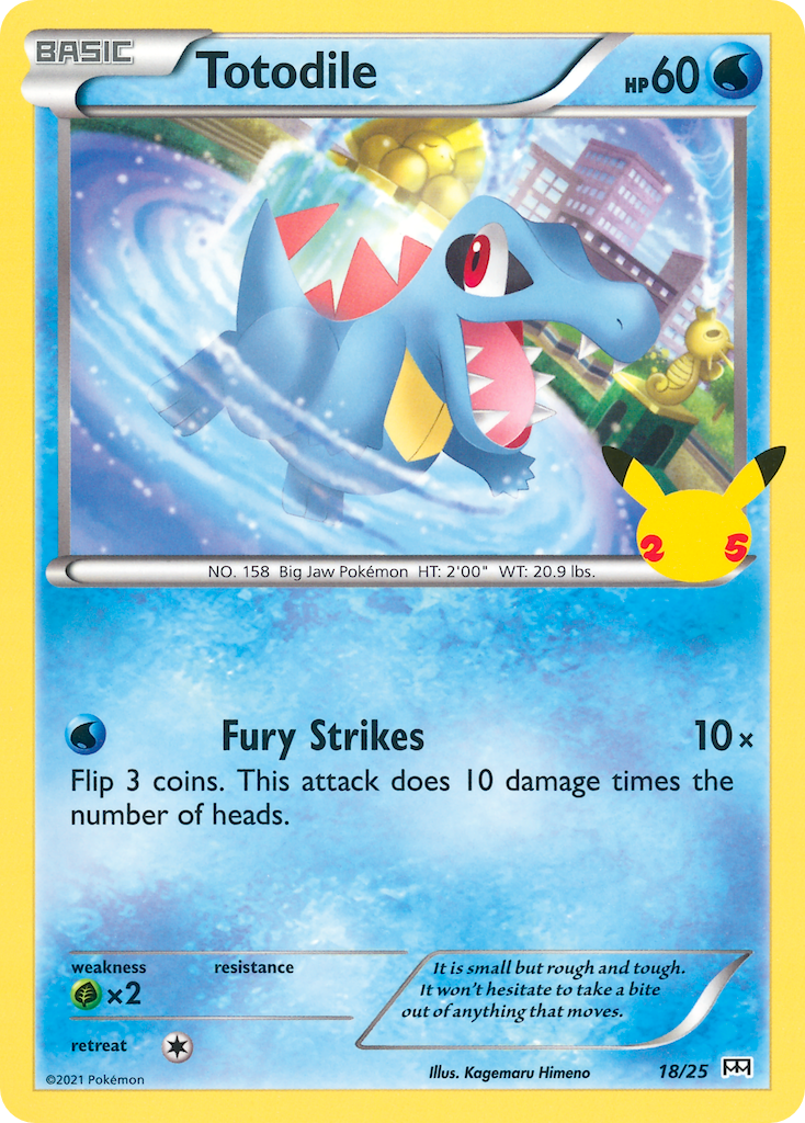 Totodile (18/25) [McDonald's 25th Anniversary] | Card Merchant Takapuna