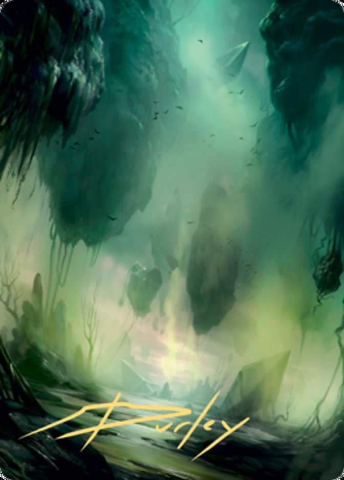 Swamp 1 Art Card (Gold-Stamped Signature) [Zendikar Rising Art Series] | Card Merchant Takapuna