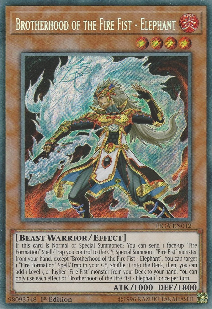 Brotherhood of the Fire Fist - Elephant [FIGA-EN012] Secret Rare | Card Merchant Takapuna