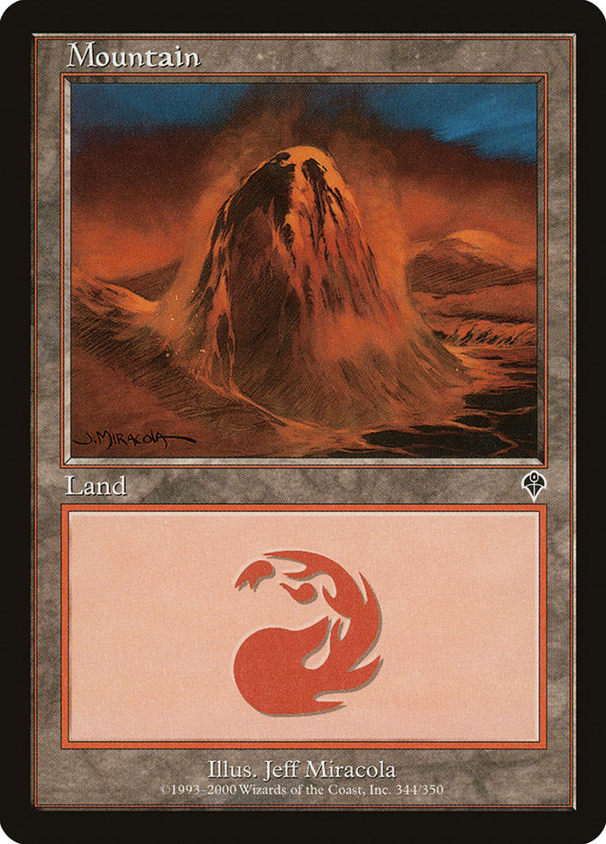 Mountain (344) [Invasion] | Card Merchant Takapuna