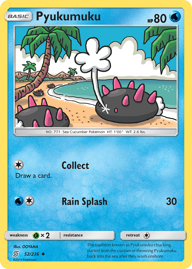 Pyukumuku (52/236) [Sun & Moon: Unified Minds] | Card Merchant Takapuna