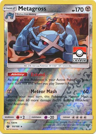 Metagross (95/168) (League Promo) [Sun & Moon: Celestial Storm] | Card Merchant Takapuna